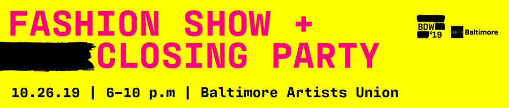 AIGA Baltimore fashion show design week 2019