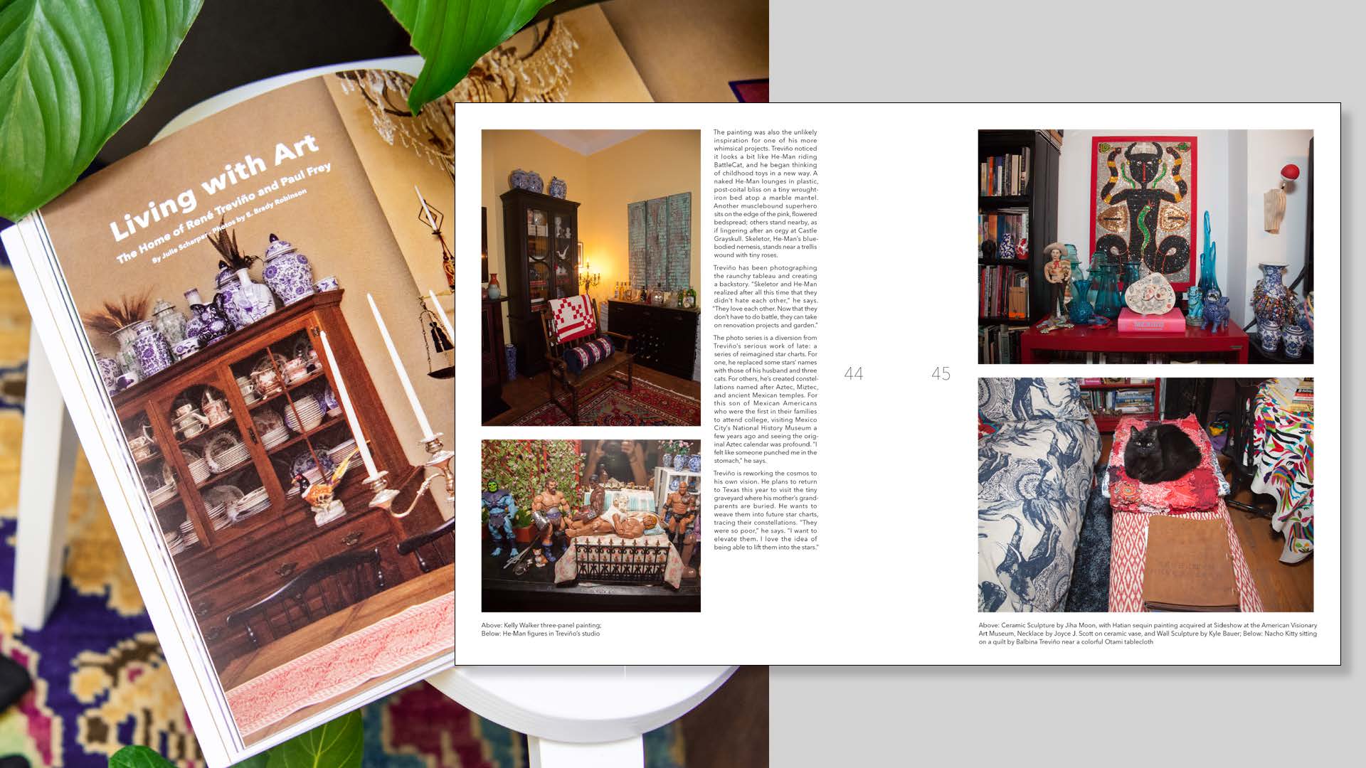 Repositioning folio numbers on BmoreArt Magazine pages to accommodate longer captions.